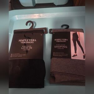 2 Pair Simply Vera Leggings NIP 2X